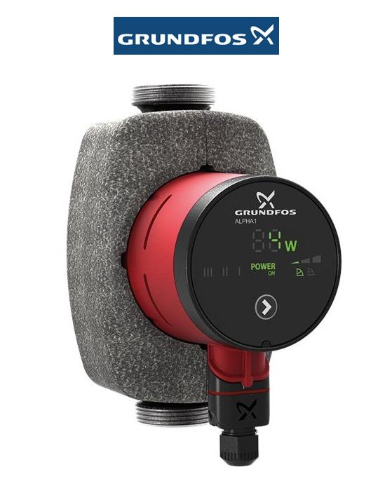 Grundfos ALPHA1 25-60 N 180mm Paslanmaz Çelik Gövdeli Dişli Tip Frekans Konvertörlü Sirkülasyon Pompası - 99199593