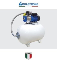 Aquastrong  CH 100 XHC 4-7      2Hp 220V   100 Litre  Yatay Tanklı Paslanmaz Yatay Kademeli Paket Hidrofor