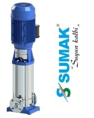 SUMAK, SHTP8-300/10, 3HP, 380V, DİK MİLLİ, KADEMELİ, KOMPLE PASLANMAZ POMPA [ 2900 d/d ]