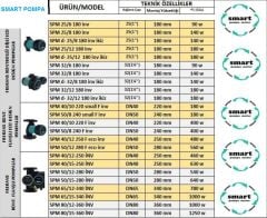 SMART SPM  50/12-280 İNV  DN50  FREKANS KONTROLLÜ  FLANŞLI  SİRKÜLASYON POMPASI