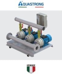 Aquastrong  DC3 EDX 40-370       3X3.7kW 380V  Üç Pompalı Yatay Paket Hidrofor