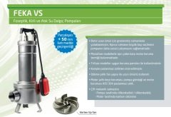 Dab  FEKA VS 550 T-NA    0.55 kW  380V   Komple Paslanmaz Çelik Parçalayıcılı Foseptik Dalgıç Pompa