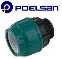 Poelsan 90x2 1/2'' Kablin Erkek Adaptör