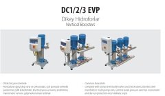 Aquastrong  DC2 EVP6H-6/2.2 T       2x3Hp 380V  İki Pompalı Dikey Hidrofor