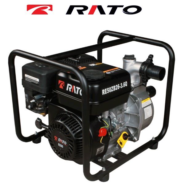 RATO, RE 50 ZB 26-3.6 Q , 6.5 HP, 4 ZAMANLI, BENZİNLİ, SU MOTORU [  2'' ]