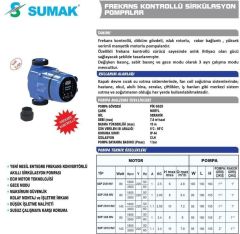 SUMAK, SSP 32/80 INV, FREKANS KONTROLLÜ, SİRKÜLASYON POMPA  [2''] 180 mm