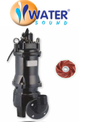 Water Sound 65WQX 25-15-3 4hp 380v 3\'\' Çıkışlı Döküm Gövdeli Parçalayıcılı Dalgıç Pompa