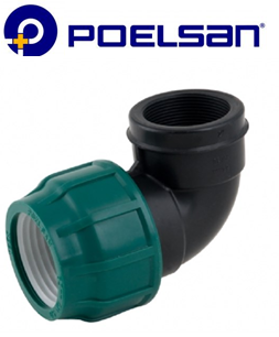 Poelsan 90x 2 1/2'' Kablin Dişi Dirsek