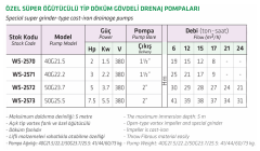 Water Sound 40G22.2 3hp 380v Özel Süper Öğütücülü Bıçaklı Foseptik Dalgıç Pompa