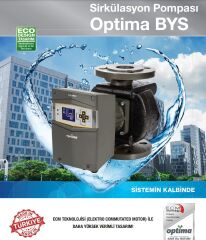 Alarko OPTIMA BYS 3/7-180   Dişli Tip Frekans Kontrollü Sirkülasyon Pompası  -  Ekransız