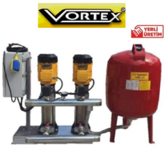 Vortex YBT 210-10 2x 7.5hp 380v Çift Pompalı Paket Hidrofor