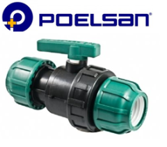 Poelsan 63x63 Kablin x Kaplin Küresel vana