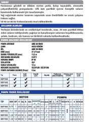 SUMAK, SDT 14/2, 380V, 1.5HP, PASLANMAZ FOSEPTİK DALGIÇ POMPA