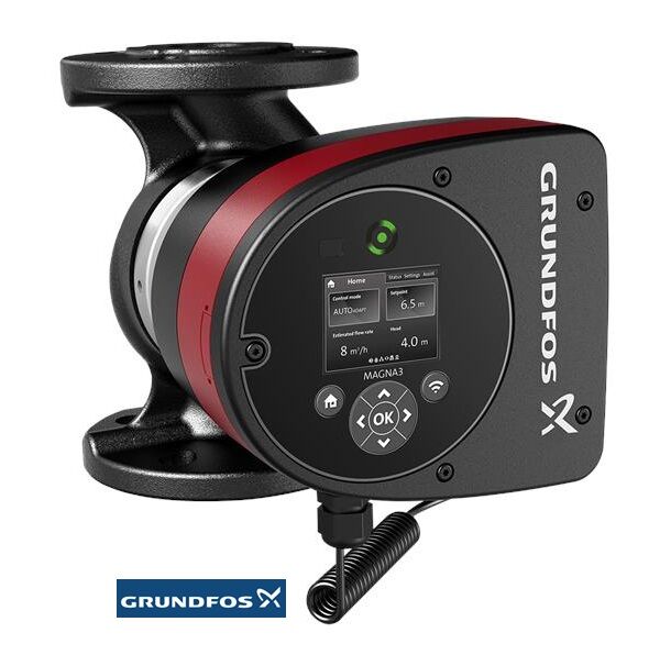 Grundfos MAGNA3 32-100 F 220mm DN32 PN6/10 Döküm Gövdeli Flanşlı Tip Frekans Konvertörlü Sirkülasyon Pompası - 97924258