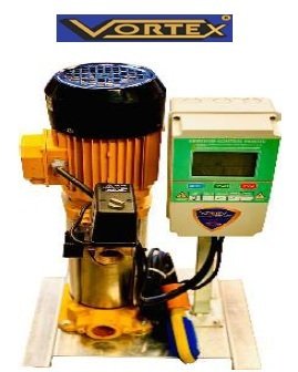 Vortex VKP VD S/S  9-05 T    2Hp 380V  Tanksız Tek Pompalı Paslanmaz Çelik Fanlı Paket Hidrofor