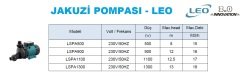 Leo LSPA1300  220V  Jakuzi Pompası