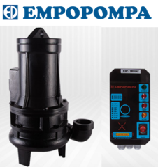 Empo SU AYGIRI 400 TK 4hp 380v Parçalayıcı Bıçaklı Foseptik Dalgıç Pompa Panolu