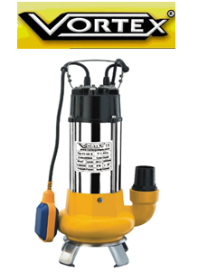 Vortex VX 150 T   1.5hp 380v  Pis Su Foseptik Açık Fanlı Dalgıç Pompa