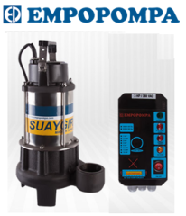 Empo SU AYGIRI 200 TK 2hp 380v Parçalayıcı Bıçaklı Foseptik Dalgıç Pompa Panolu