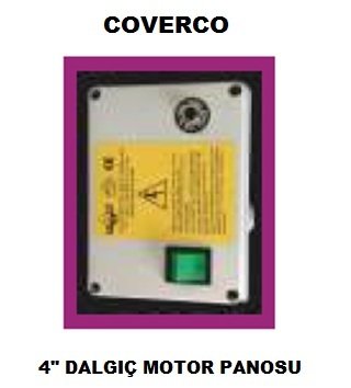 COVERCO -1 Hp  220V   4'' Dalgıç Motor İçin Dalgıç Pompa Elektrik Panosu