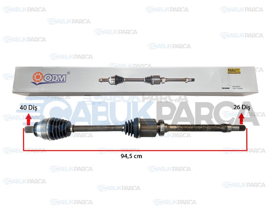 FORD MONDEO ÖN AKS KOMPLE SAĞ MANUEL 1.6-2.0 DİZEL 07