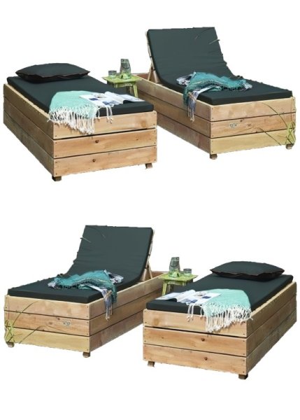 Sunner Wooden Sunbed