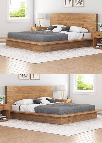Atena Wooden Bed