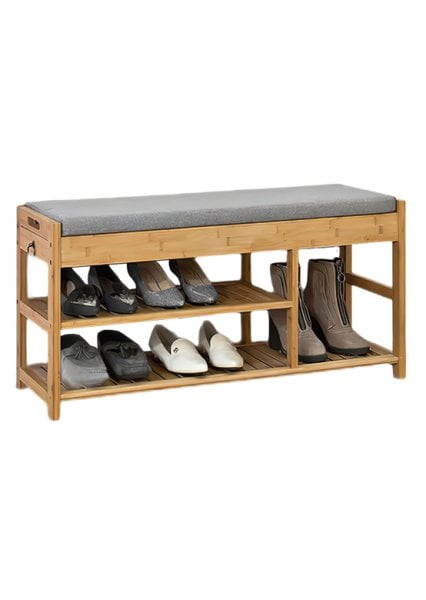 Kumsal Wooden Shoe Rack