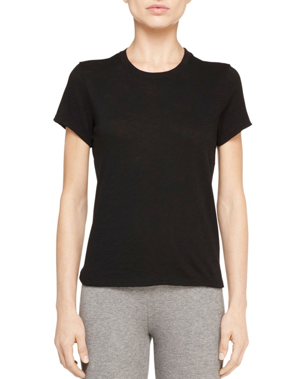 Bayan basic t-shirt Siyah - M