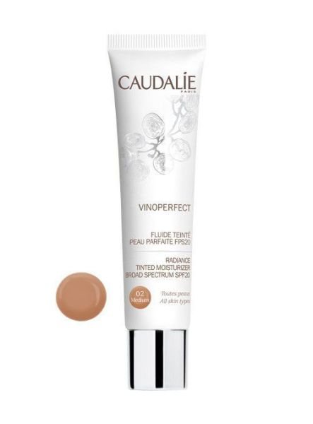 Caudalie Vinoperfect Radiance Tinted Moisturizer Spf20 Medium 40 ml. - Yağ İçermeyen Nemlendirici