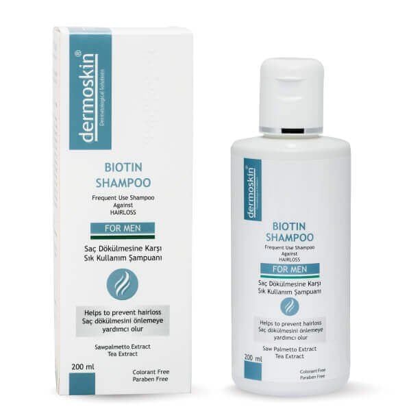 Dermoskin Erkekler İçin Saç Dökülmesine Karşı Biotin Şampuan 200 ml.