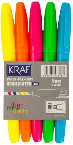 Kraf Fosforlu Kalem Tipi 340 5 Li Set