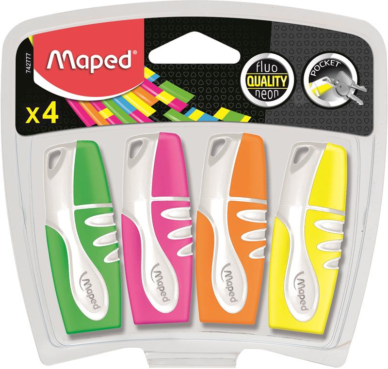 Maped Fosforlu Kalem Mini 4 Lü 742777