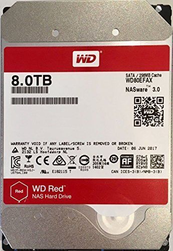 WD80EFAX 8TB 3.5'' 5400RPM Sata3 256MB Red Dahili Nas HardDisk