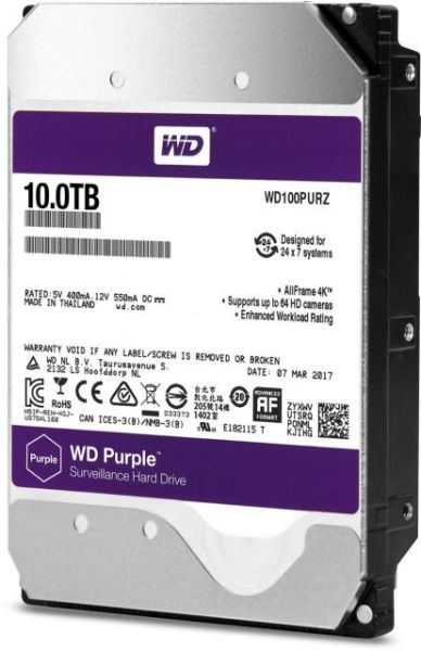 WD81PURZ 8TB 3.5'' 5400RPM Sata3 256MB Purple Dahili Güvenlik HardDisk