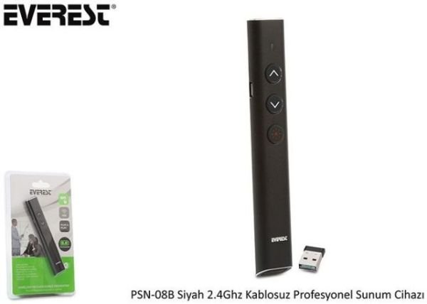 PSN-08B-S 2.4GHZ Presenter Lazer Siyah Kumanda