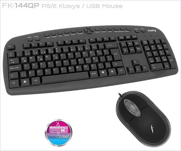 FK-144QP Q TR PS2 Siyah Multimedya Kablolu Set