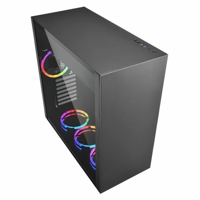 PURE-STEEL-RGB PURE STEEL,Atx,Siyah USB 3.0 Gaming RGB Kasa
