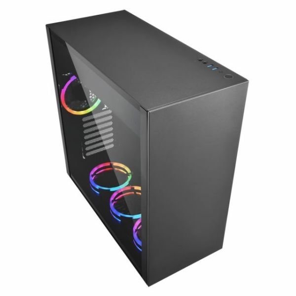 PURE-STEEL-RGB PURE STEEL,Atx,Siyah USB 3.0 Gaming RGB Kasa