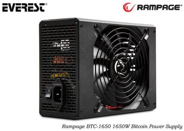 BTC-1650 Rampage BTC-1650 1650W Bitcoin Power Supply
