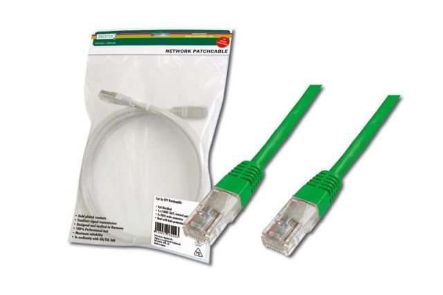 DK-1511-005-G CAT5 0.5M UTP RJ-45 Yeşil Patch Network Kablosu