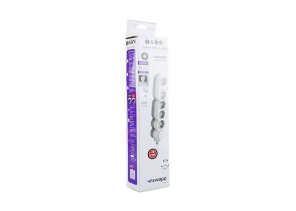SPG9J05 1.5m 3G1.5mm2 900 Joule 5Li Akım Korumalı Priz Çoklayıcı