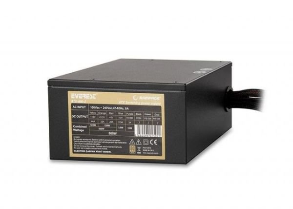 BTX-600-2 600W KUTULU 80+BRONZE 12CM FANLI 6XSATA 2XIDE POWER SUPPLY