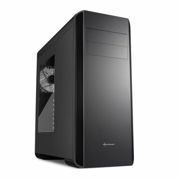 BW9000-W-BLACK Pencereli Powersız 2xFanlı 2xUSB2.0 2xUSB3.0 ATX Siyah Kasa