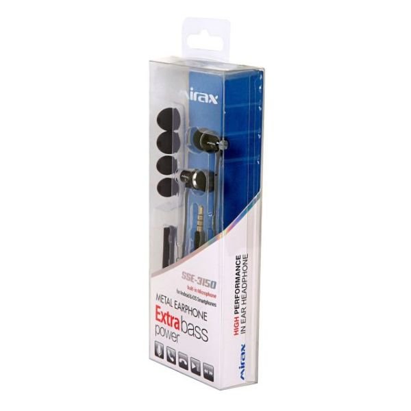 SSE-3150-S Extra Bass Mikrofonlu Siyah Kulaklık