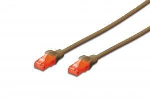 DK-1614-0025-BR CAT6 0.25M U-UTP Kahverengi Patch Network Kablosu