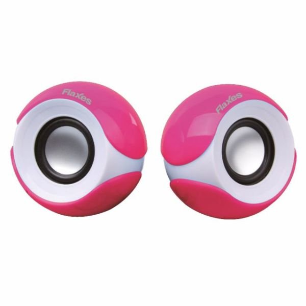 FLX-022P 5W RMS 1+1 USB Speaker, Pembe
