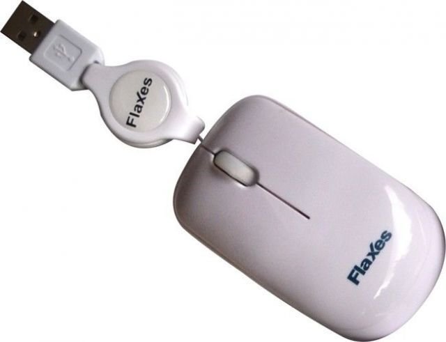 FLX-707-B 1000 DPI,Makaralı Mouse,Beyaz
