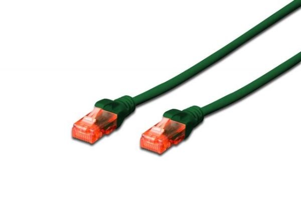 DK-1617-005-G CAT6 0.5M U-UTP Awg 26/7 Yeşil Patch Network Kablosu