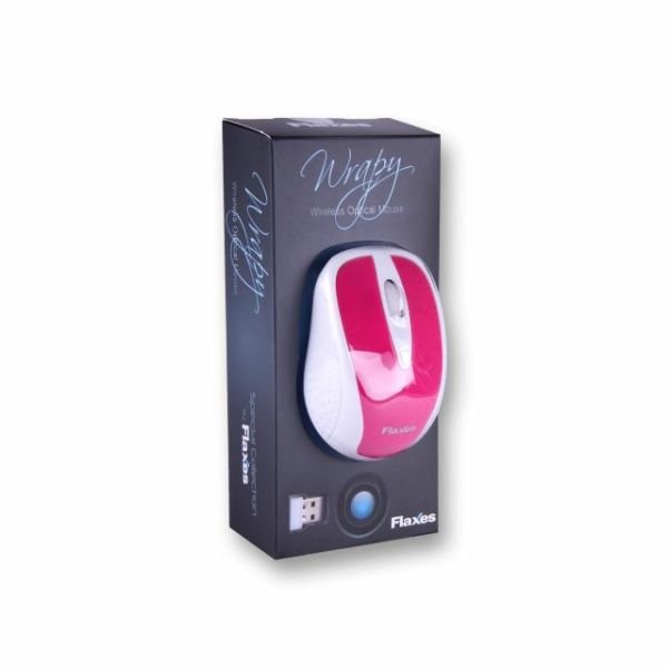 FLX-909WP Kablosuz,USB Nano Alıcılı,2.4GHz,1600dpi Optik Mouse,Pembe